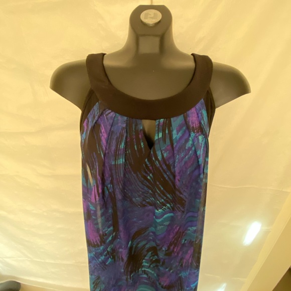 Jessica // Black Dress with Silk Overlay - Picture 2 of 6